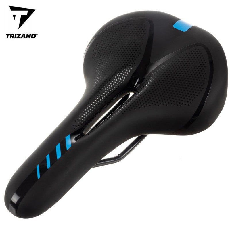 Komfort E-BIKE RENNER VELO SATTEL mit Rücklicht Fahrradsattel Velosattel SCHWARZ