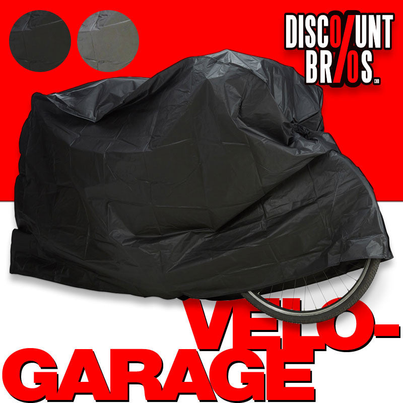Wasserdichte VELO-GARAGE Fahrradgarage Fahrradschutzhülle Veloblache Plane Abdeckung SCHWARZ oder GRAU