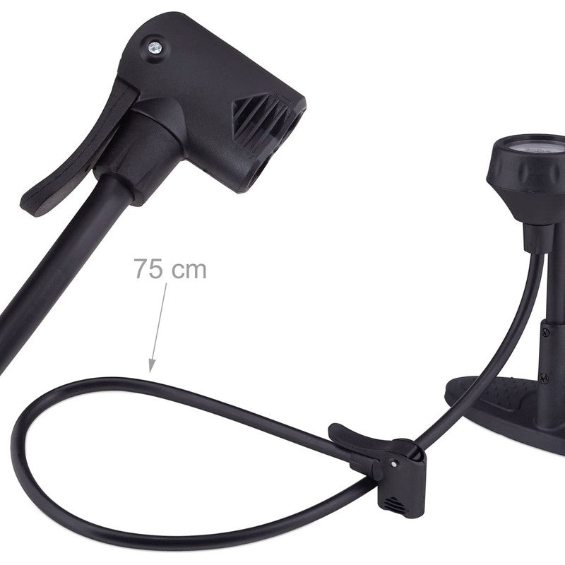 Velopumpe LUFTPUMPE mit Manometer Standpumpe Standluftpumpe Pumpe