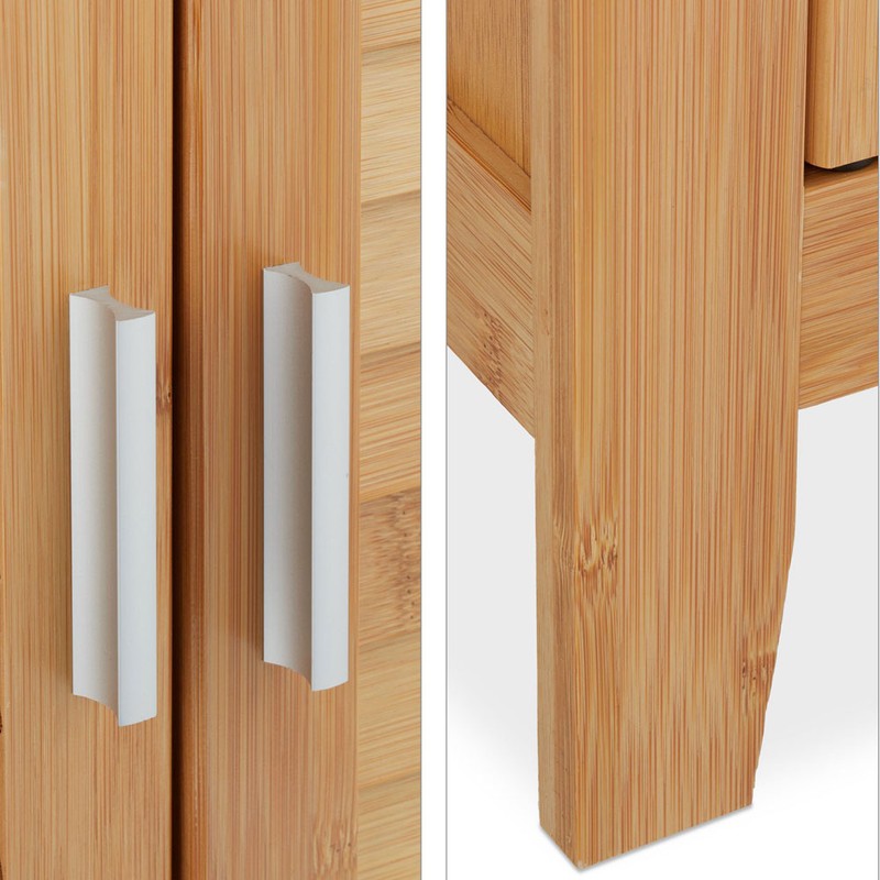 Waschbeckenunterschrank Waschbeckenschrank aus Bambusholz