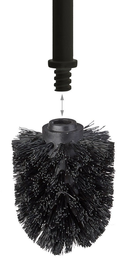 5er- oder 9er-Set WC BÜRSTENKOPF Toilettenbürsten-Ersatz-Set WC-BÜRSTE SCHWARZ