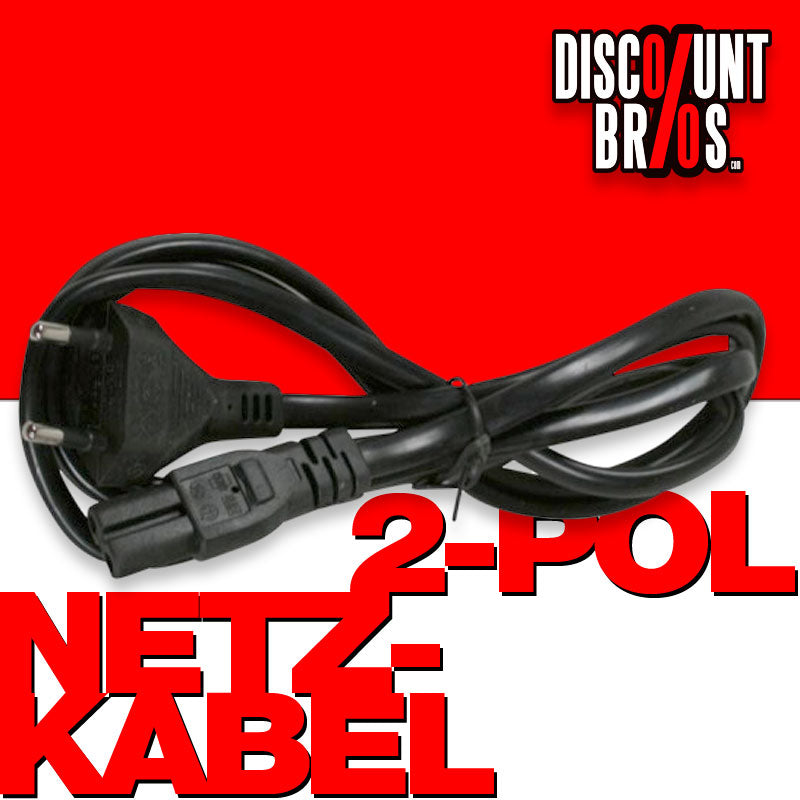 Netzkabel APARATE-KABEL T11 auf Doppelnutstecker 220V 1,5m 2-polig