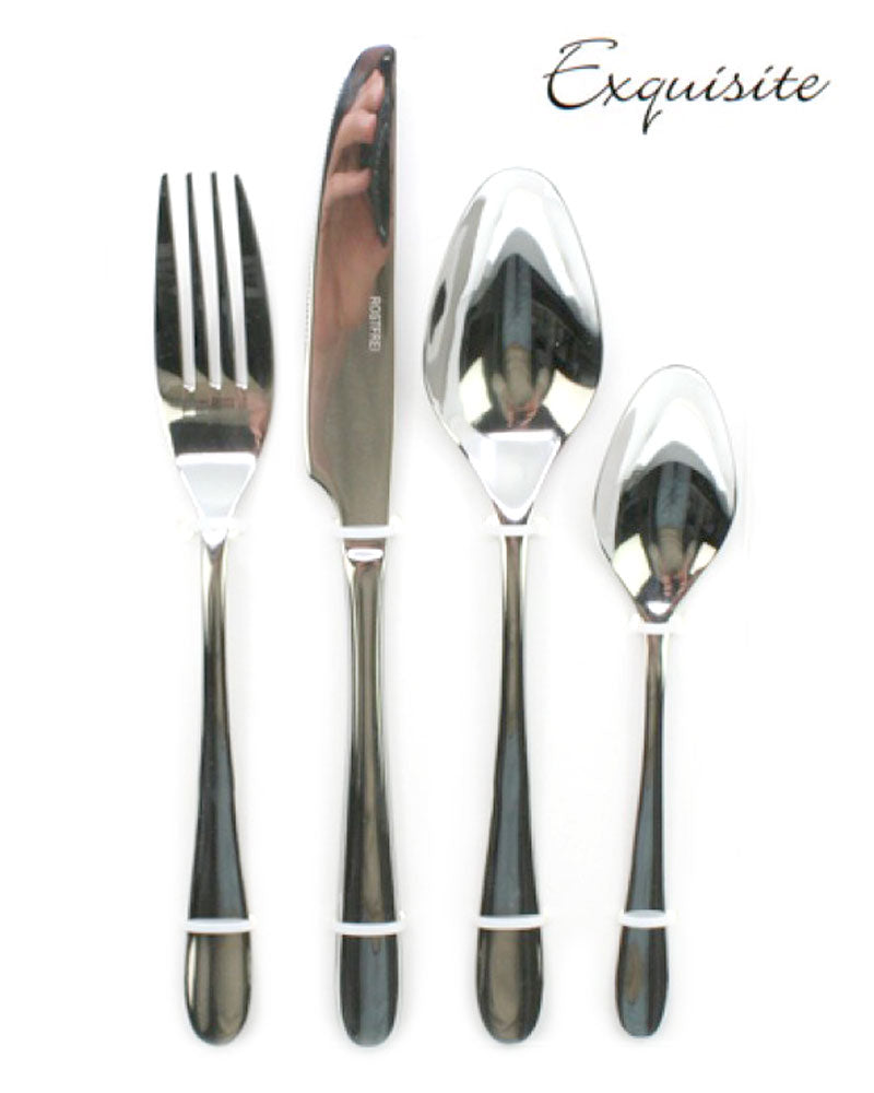 4-teiliges Edelstahl BESTECK Set Exquisite