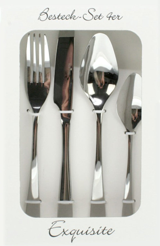 4-teiliges Edelstahl BESTECK Set Exquisite