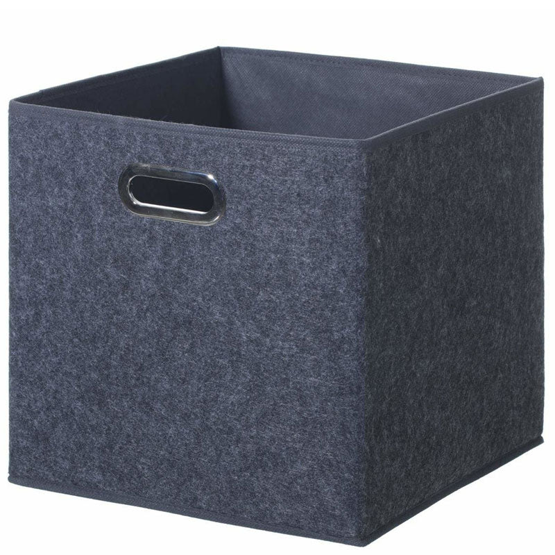Quadratischer Filzkorb REGALKORB Aufbewahrungsbox aus Filz 31×31×31cm DUNKELGRAU