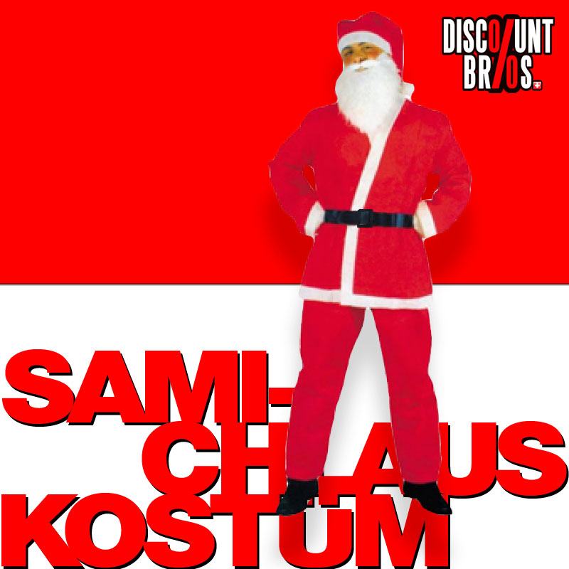 SAMICHLAUS-KOSTÜM Weihnachtsmannkostüm Weihnachtskostüm 5tlg.