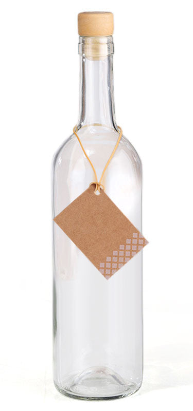 750ml GLASFLASCHE mit KORKEN Flasche Kunststoffkorken