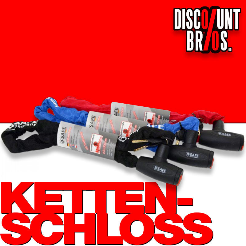 Mofa- Motorrad- Veloschloss KETTENSCHLOSS 8 × 90cm von B-SAFE