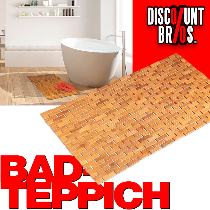 Bambus BADVORLEGER Badteppich NATUR 80×50cm