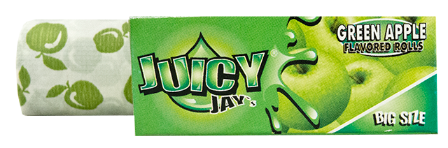 GREEN APPLE Juicy Jay ROLLS mit Geschmack BIG SIZE Papers Rolle 5m Zigarettenpapier 5m×54mm