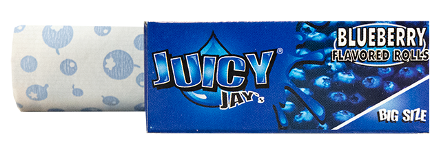 BLUEBERRY Juicy Jay ROLLS mit Geschmack BIG SIZE Papers Rolle 5m Zigarettenpapier 5m×54mm