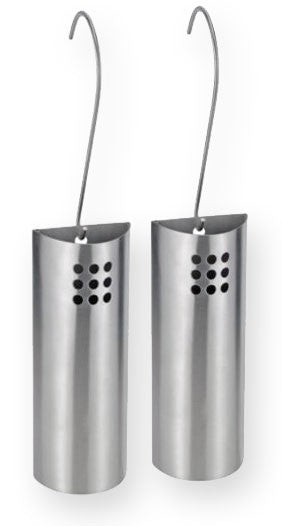 WASSERVERDUNSTER, Luftbefeuchter aus Edelstahl, 2er Set