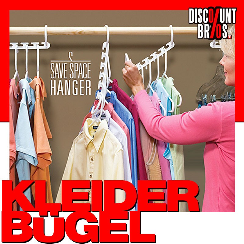 SAVE SPACE HANGER® Platzsparender Multi-Kleiderbügel Mehrfachkleiderbügel Set 8-tlg.