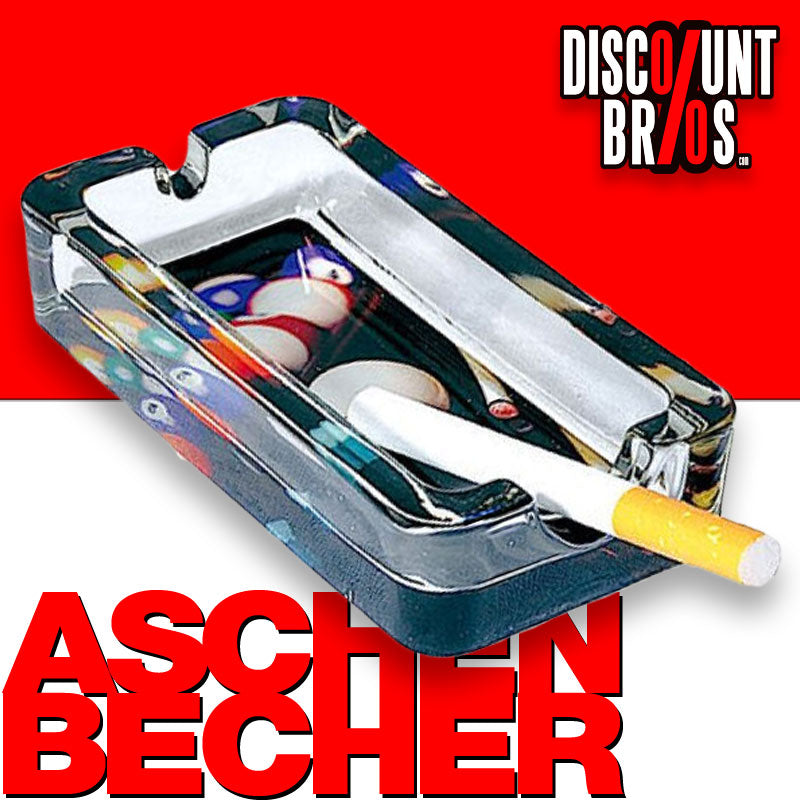 BILLARD ASCHENBECHER Glas 11,5×6cm