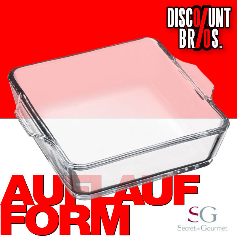 Auflaufform BACKFORM Gratinform aus hitzebeständigem Glas von Secret de Gourmet® 13×13cm