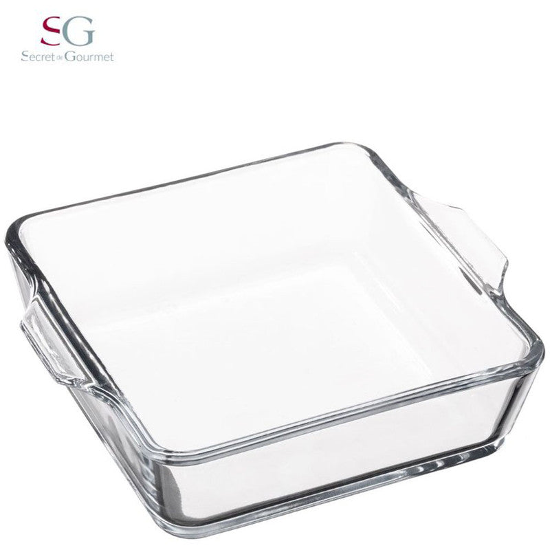 Auflaufform BACKFORM Gratinform aus hitzebeständigem Glas von Secret de Gourmet® 13×13cm