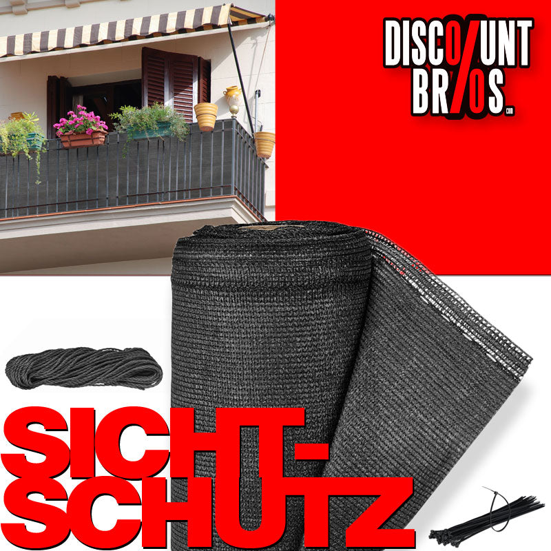 Balkon SICHTSCHUTZ Zaunblende Sichtschutznetz für Balkongeländer 10×1m
