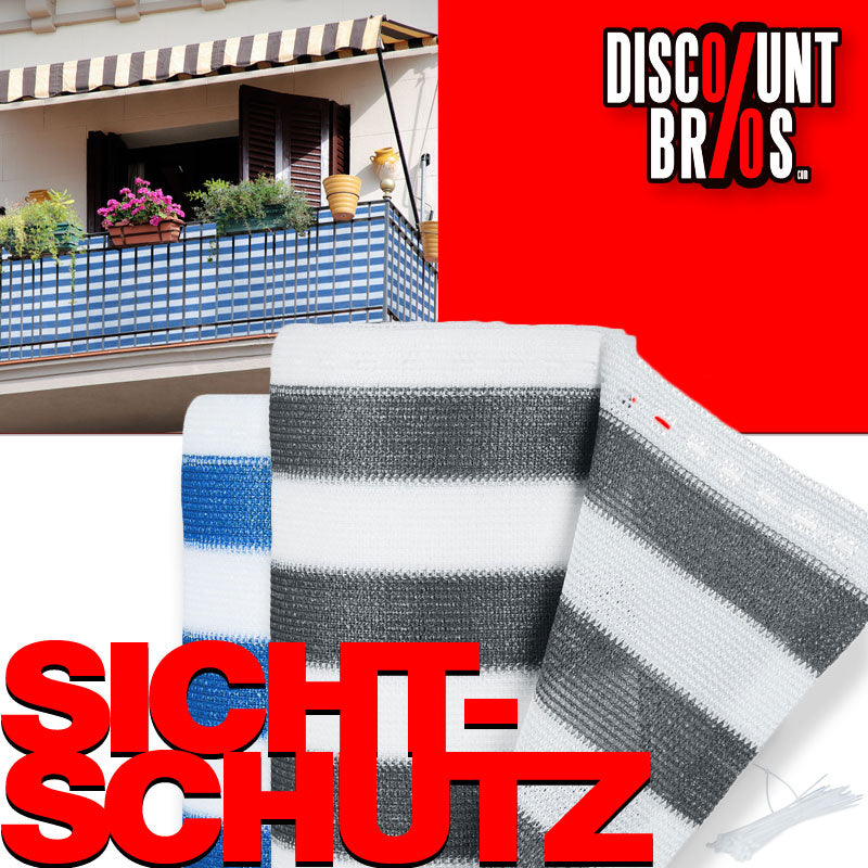 Balkon SICHTSCHUTZ Zaunblende Sichtschutznetz für Balkongeländer 10×1m