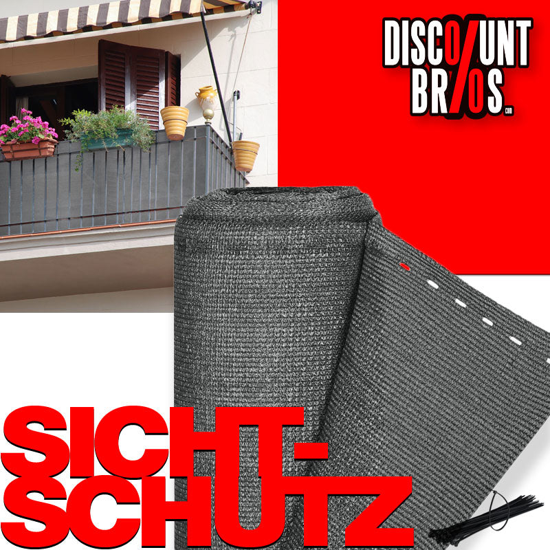 Balkon SICHTSCHUTZ Zaunblende Sichtschutznetz für Balkongeländer 10×1m