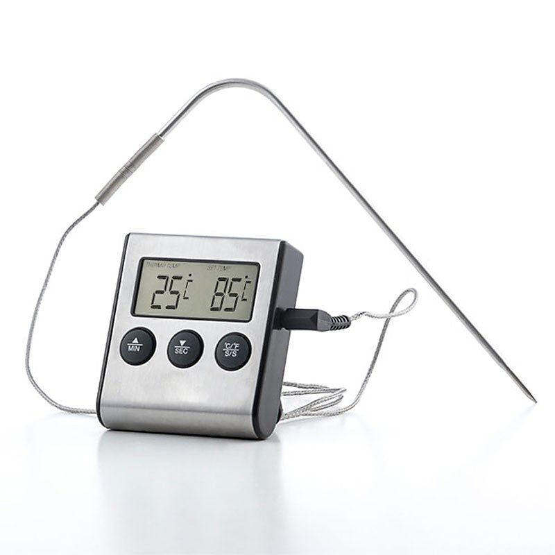 Digitales BRATEN-THERMOMETER Backofen- Grill- Fleisch- Thermometer