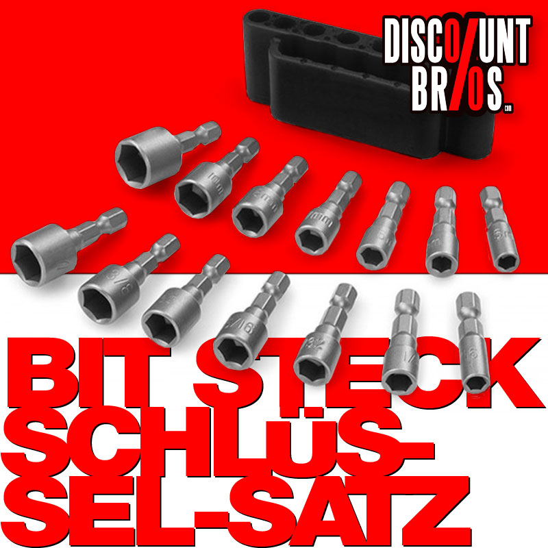 BIT STECKSCHLÜSSEL Satz 14tlg. Innensechskant Sechskant Bitnüsse