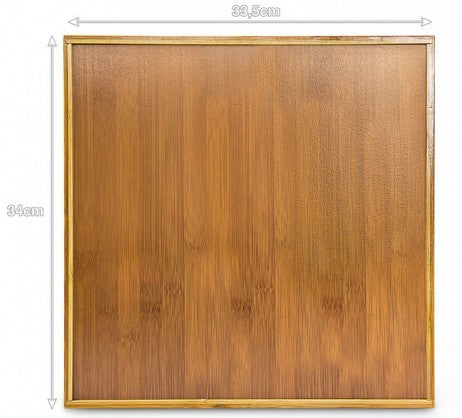 Klassischer BESTECKKASTEN Schubladeneinsatz aus Bambus Holz 34×33,5×4,2cm
