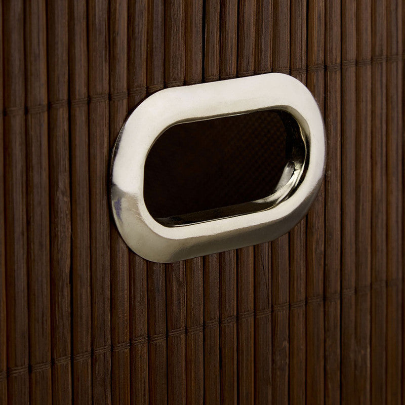 Box Schrankkorb REGALKORB Aufbewahrungskorb aus Bambus NATUR - BRAUN oder WEISS