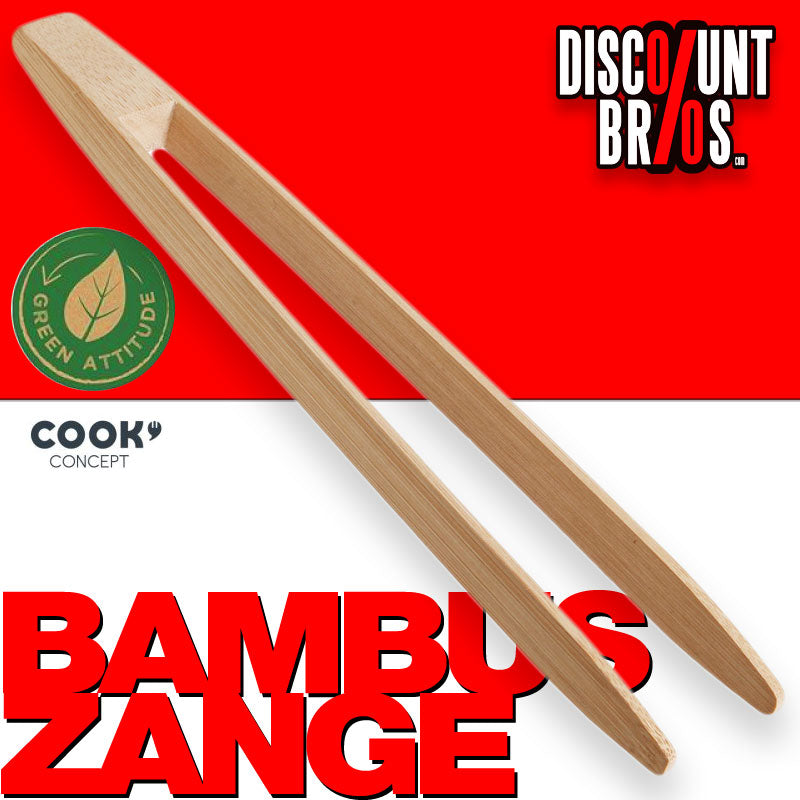 Kochpinzette KÜCHENZANGE Bambuszange Grillzange aus Bambus Holz 25cm
