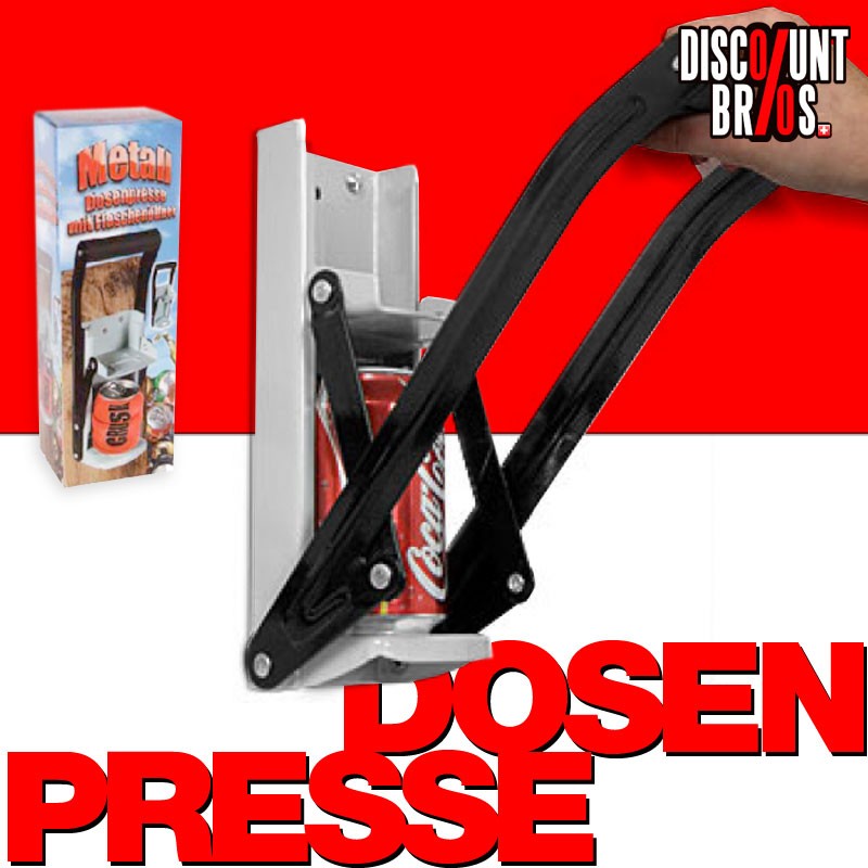 DOSENPRESSE mit Flaschenöffner