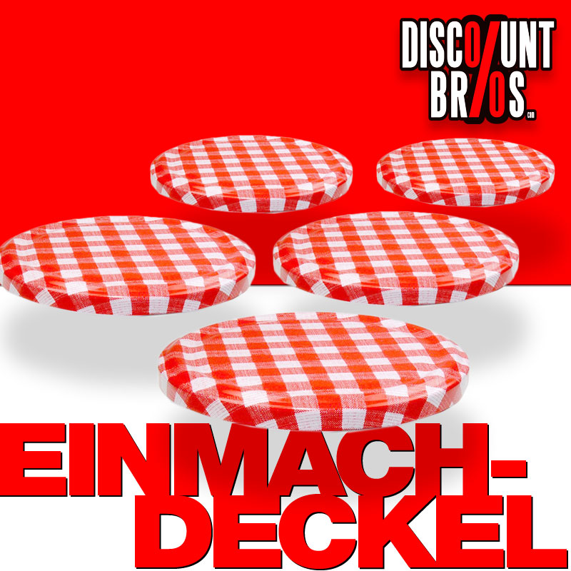 5er- oder 6er-Set Ersatzdeckel Twist-Off DECKEL für Einmachgläser Einmachglas Konfitürenglas Ø 6,5cm 6,9cm