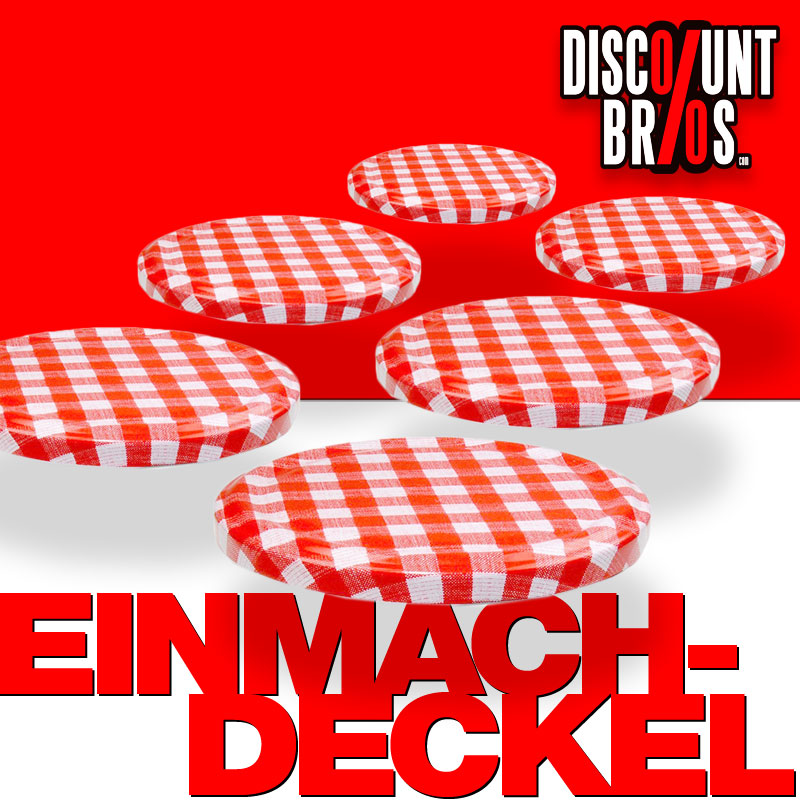 5er- oder 6er-Set Ersatzdeckel Twist-Off DECKEL für Einmachgläser Einmachglas Konfitürenglas Ø 6,5cm 6,9cm
