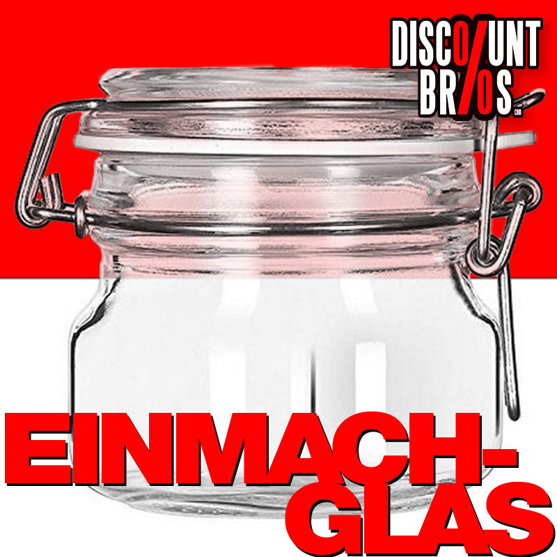 500ml Borgonovo Kristall EINMACHGLÄSER Einmachglas Konfitürenglas mit Bügelverschluss GLAS