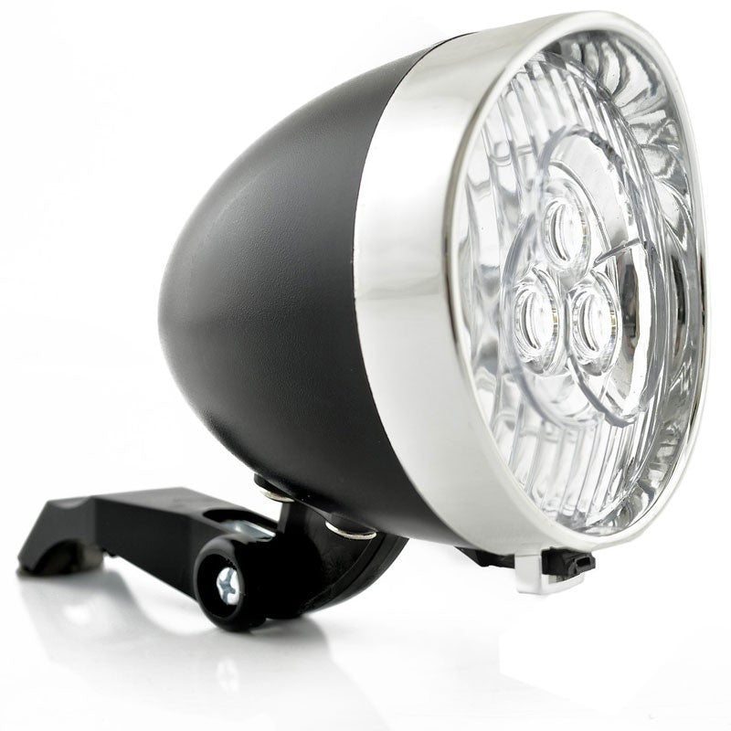 Retro-Design VELOLICHT mit 3 LED Fahrrad Velolampe Scheinwerfer Frontscheinwerfer ROSA