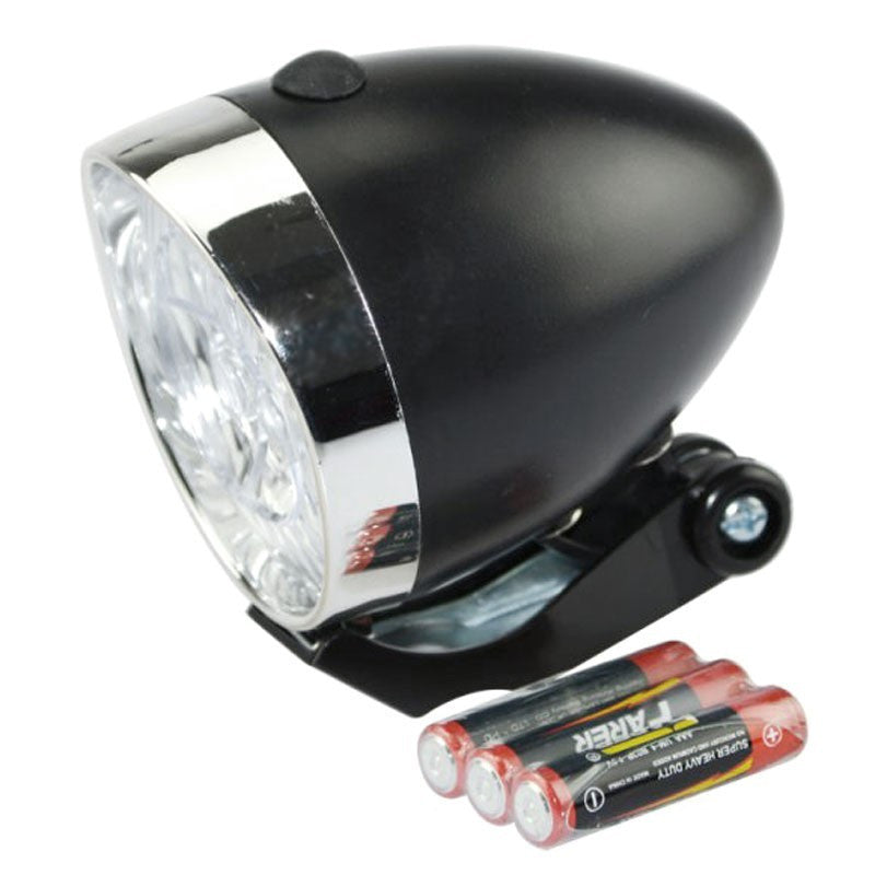 Retro-Design VELOLICHT mit 3 LED Fahrrad Velolampe Scheinwerfer Frontscheinwerfer ROSA