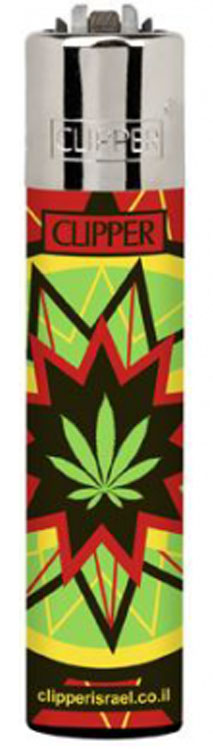 Clipper® Mehrwegfeuerzeug CP11 FEUERZEUG HANF Hemp Jamaican Mandala