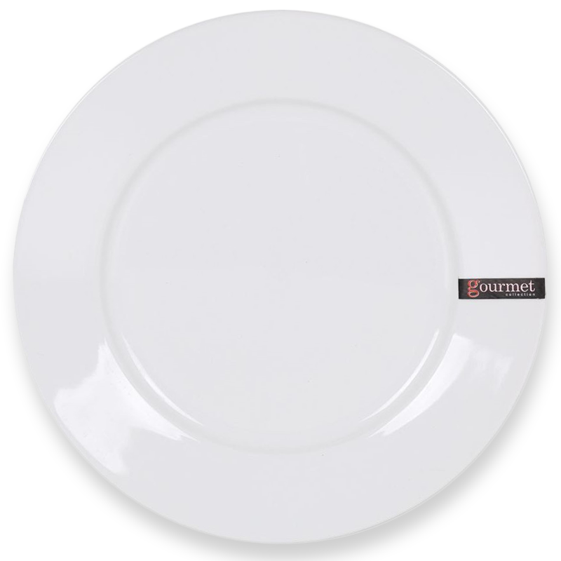 Grosser weisser TELLER – Speiseteller / Menueteller / Platte aus Porzellan GASTRO Ø30cm