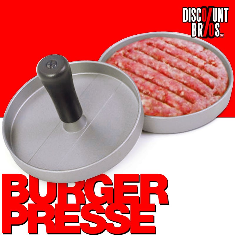 Burger Maker BURGERPRESSE Hamburgerpresse aus Aluguss mit Antihaftbeschichtung Ø12cm