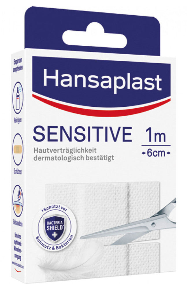 Wundpflaster Sensitive HANSAPLAST PFLASTER 10 Stück zum Zuschneiden 10×6cm