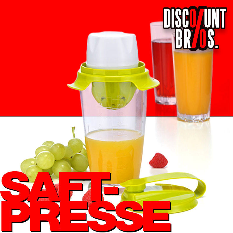 Entsafter SAFTPRESSE Zitruspresse mit Behälter und Schütteldeckel