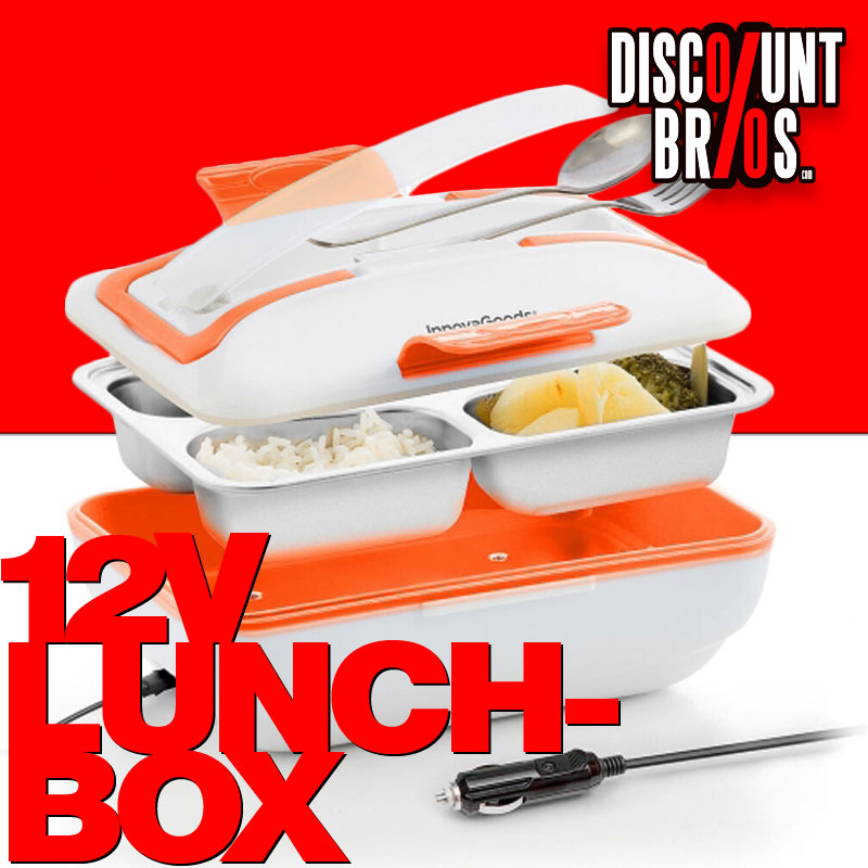 Elektrische DELUXE LUNCHBOX mit Edelstahlschale für Autos von InnovaGoods® 12Volt