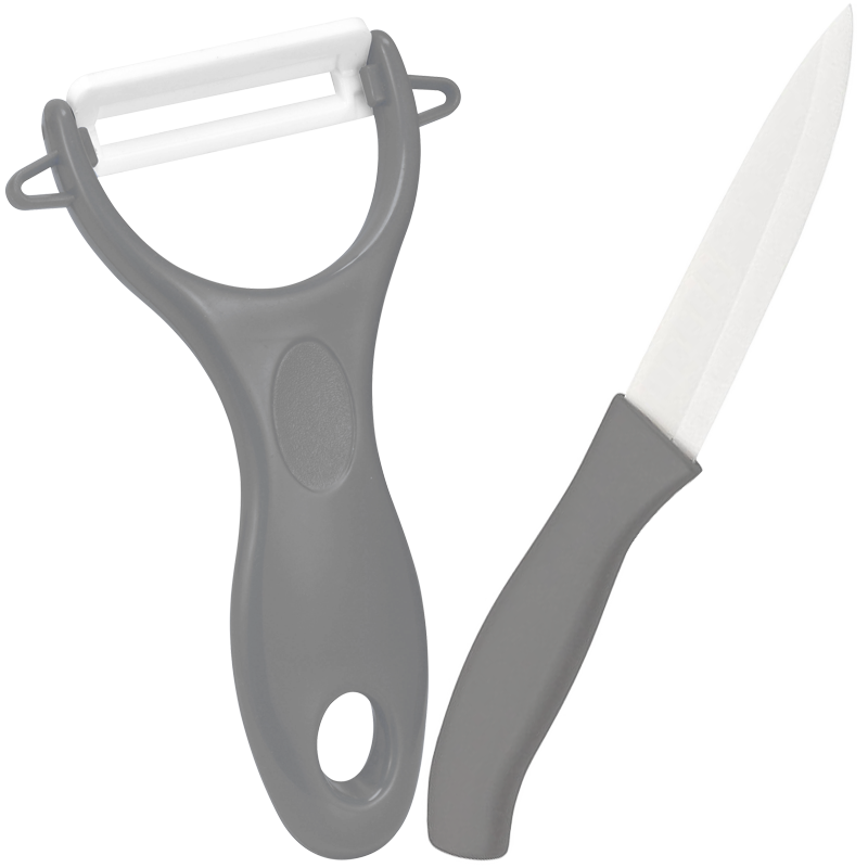 Keramik SPARSCHÄLER + MESSER Rüstmesser / Küchenmesser und Schäler mit Keramikklinge