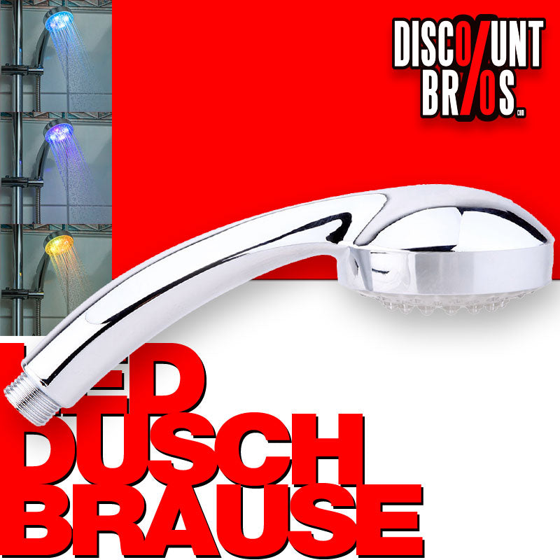 LED DUSCHBRAUSE Duschkopf Brausekopf mit Farbwechsel