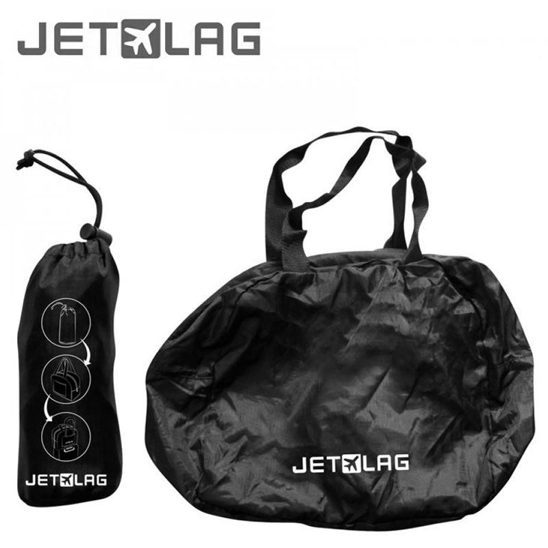 JET LAG leichte, faltbare REISETASCHE Tasche Bordgepäck Handgepäck SCHWARZ 20 Liter