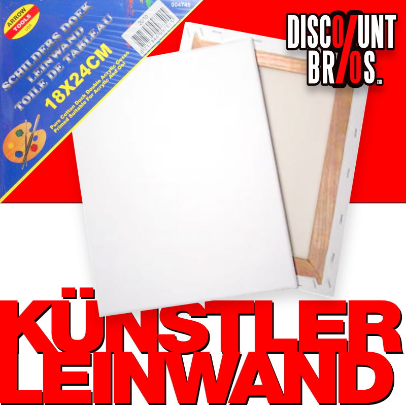 Künstler LEINWAND grundiert auf Keilrahmen für Kunstmaler 18×24cm