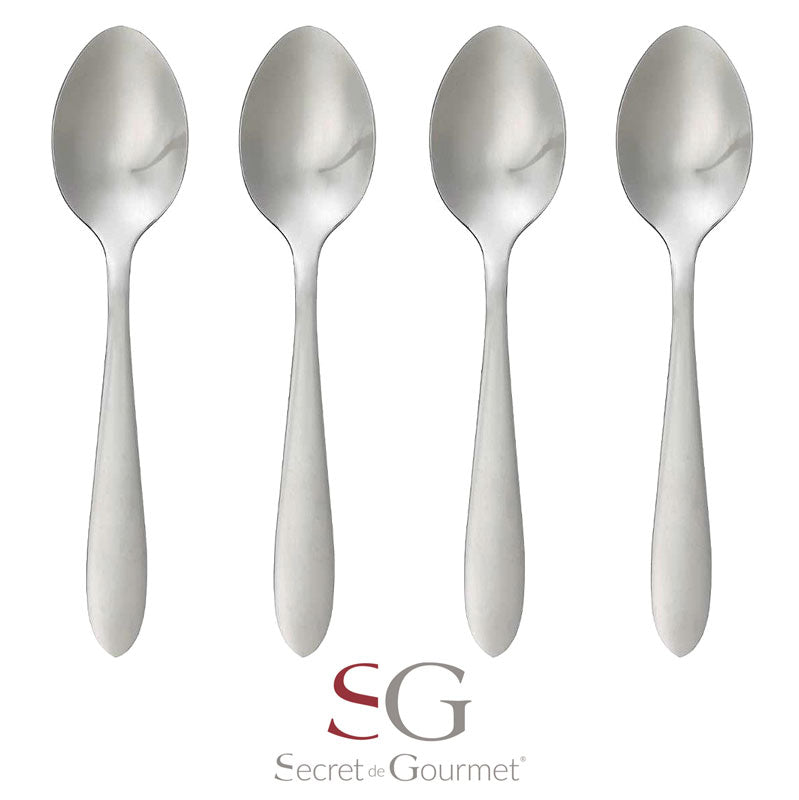 4-teiliges Edelstahl TEE-LÖFFEL Kaffeelöffel Set NEVIS von Secret de Gourmet®
