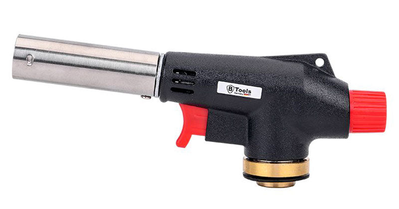 B-TOOLS Gasbrenner LÖTBRENNER Lötlampen-Aufsatz für 500g Butangas-Kartuschen mit Schraubventil