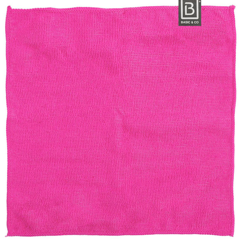 5er-Set Microfaser Reinigungstücher MIKROFASERTÜCHER grau, pink und hellblau von B&CO