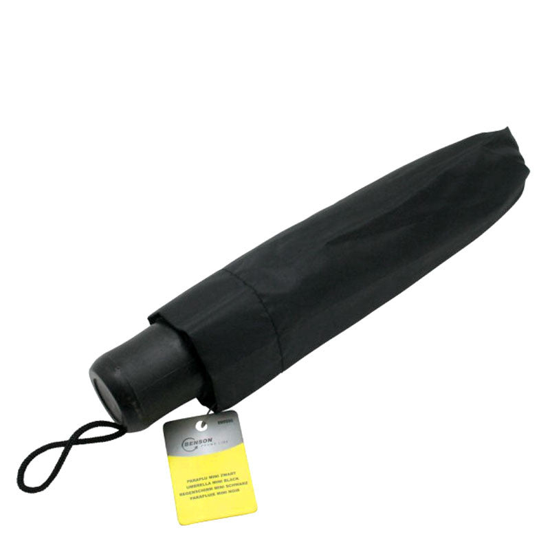 Mini Notfall REGENSCHIRM Taschen-Regenschirm SCHWARZ