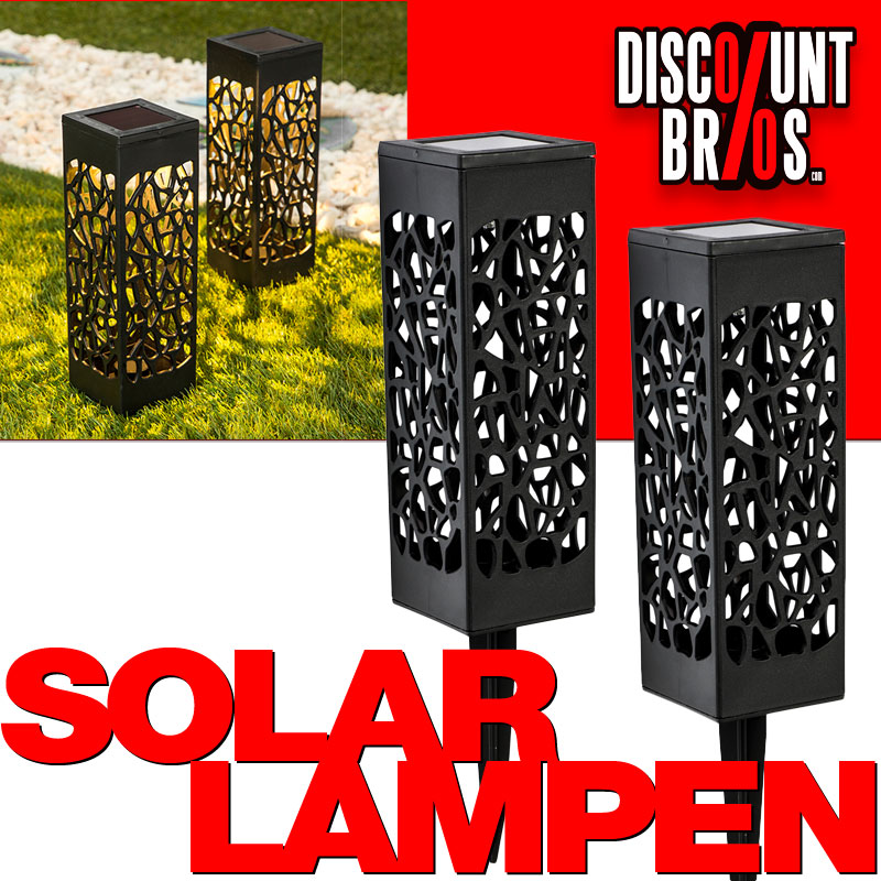 2er Set LED SOLAR LAMPE  Gartenleuchte