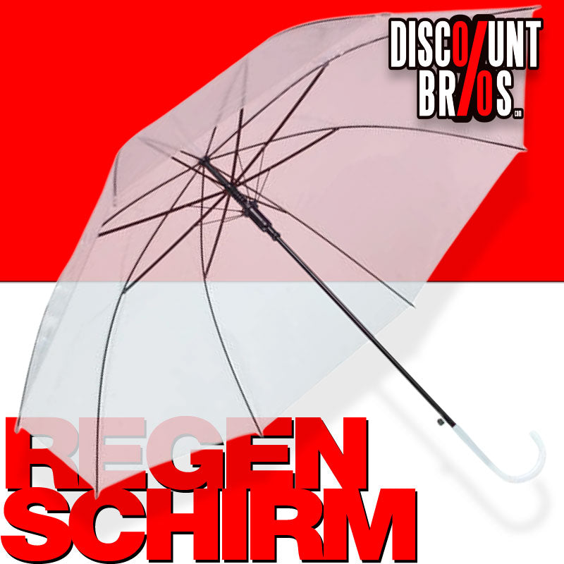 Transparenter REGENSCHIRM Automatikschirm Ø93cm